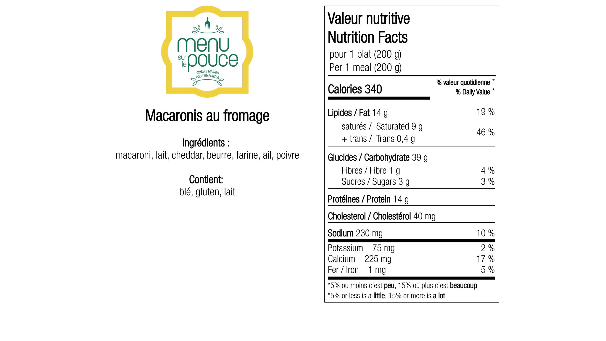 Macaronis au fromage - 200g