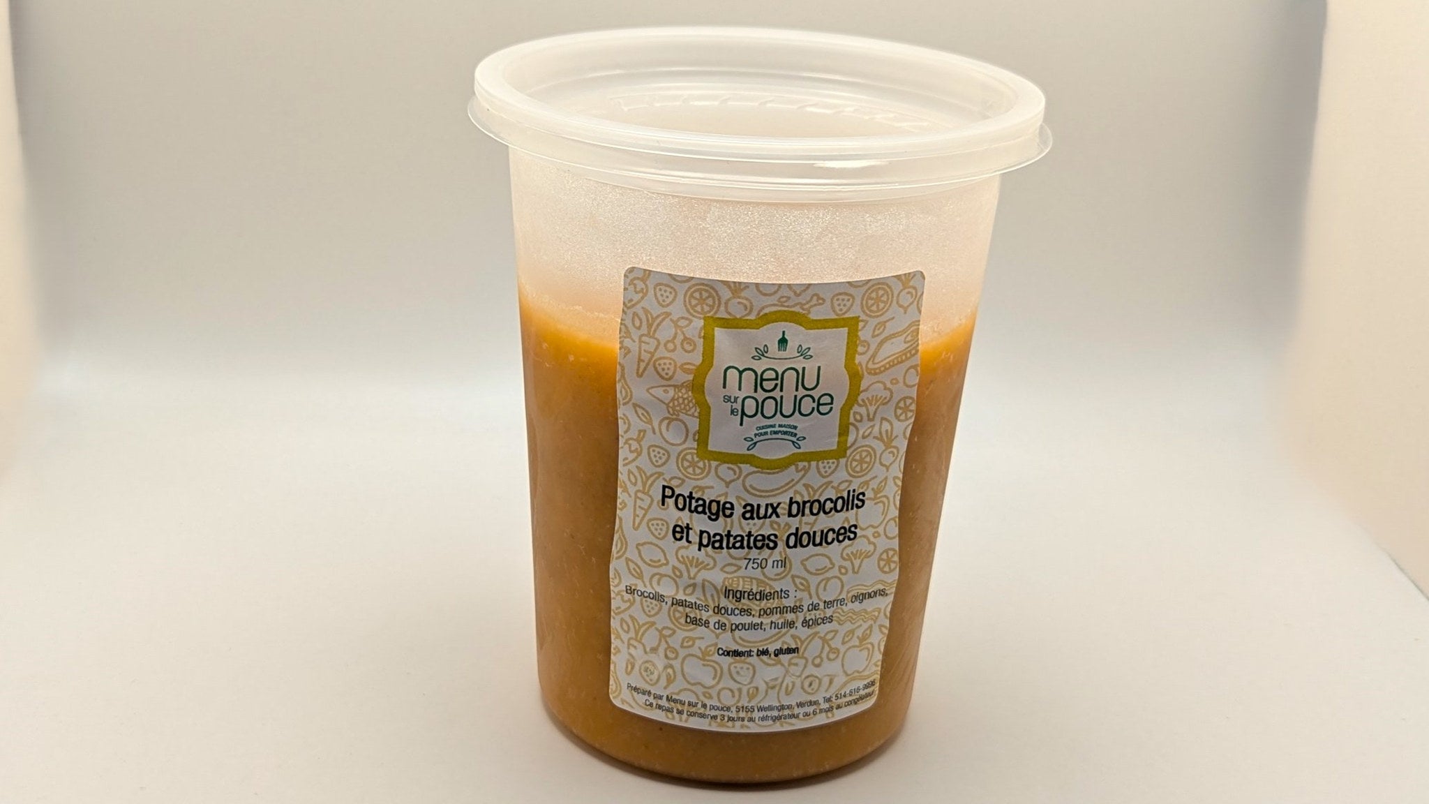 Potage aux brocolis et patates douces