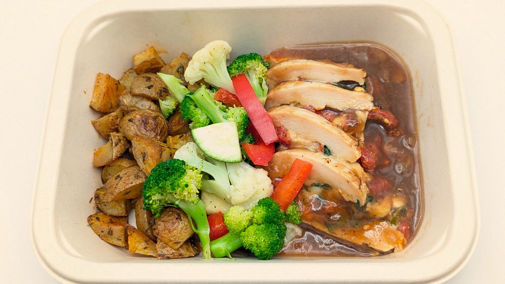 Poulet farci aux tomates séchées et aux épinards - 400g